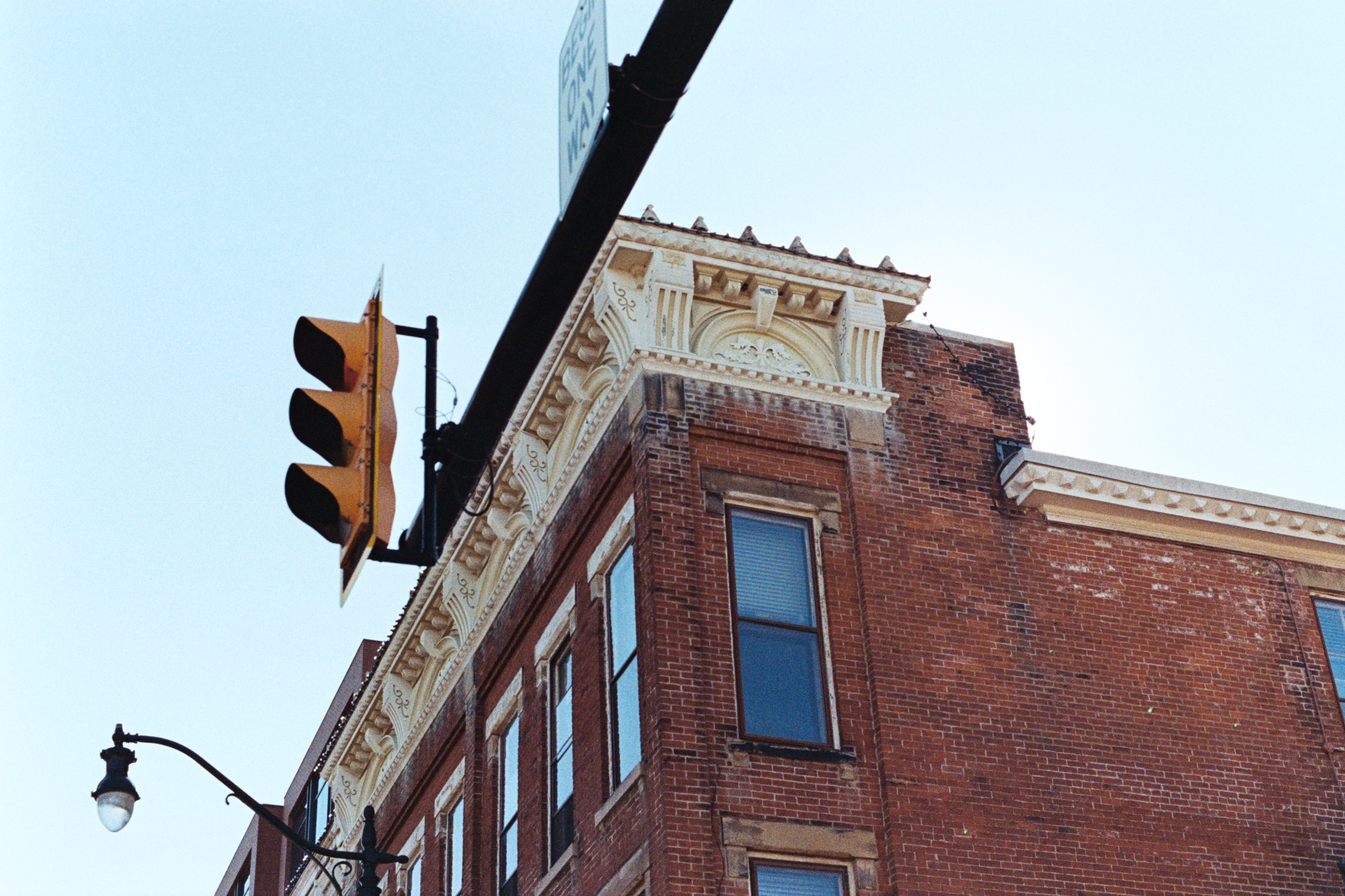 Architectural detail & traffic light